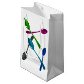 Culinaire reflecterende lepels cadeautas (Voorkant Gekanteld)