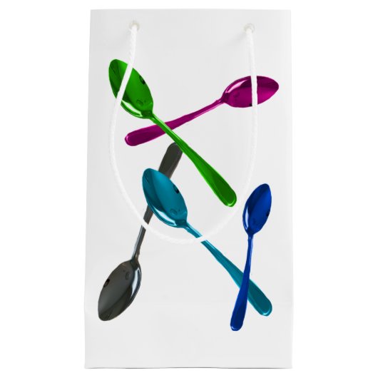 Culinaire Reflecterende Spoons Gift Bag Klein Cadeauzakje (Voorkant)