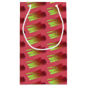 Culinaire Rhubarb Stalks Vegetable Garden Food Veg Klein Cadeauzakje (Achterkant)