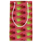 Culinaire Rhubarb Stalks Vegetable Garden Food Veg Klein Cadeauzakje (Voorkant)