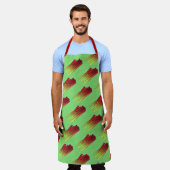 Culinaire Rhubarb Stalks Vegetable Garden Food Veg Schort (Gedragen)