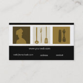 Culinaire School Afstuderen Catering Cook Chef Visitekaartje (Achterkant)