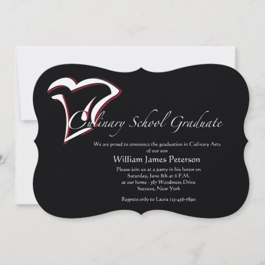 Culinaire School Afstuderen Kaart (Voorkant)