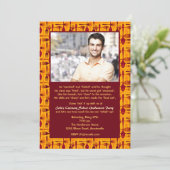 Culinaire School Foto Afstuderen Uitnodiging (Staand voorkant)