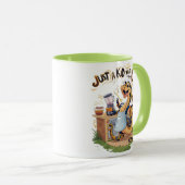 Culinaire slang: een slang in een Schort Mok (Voorkant rechts)