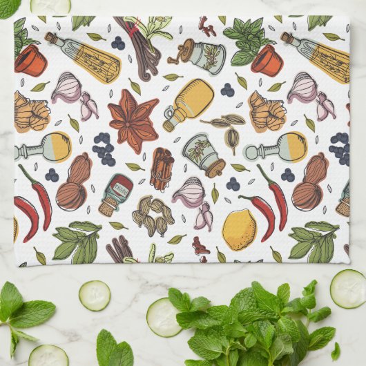 Culinaire Spice Keuken Handdoek (Gevouwen)