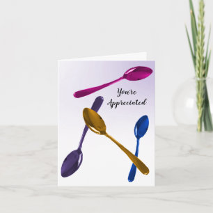Culinaire Spoon Design Appreciation Kaart