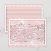 Culinaire Termen Word Cloud Recept Kaarten (Voorkant / Achterkant)