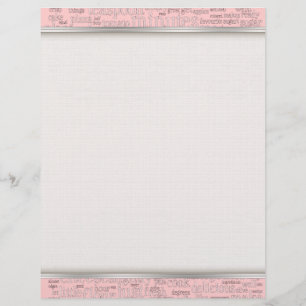 Culinaire termen Word Cloud Writing Paper