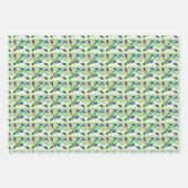 Culinaire vorken en Spoons die papierbladen overvu Inpakpapier Vel (Voorkant 3)