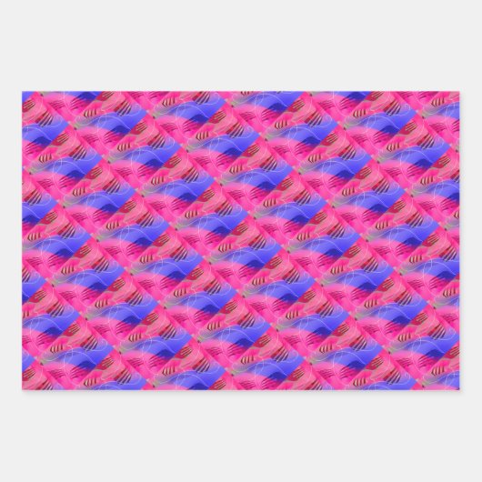 Culinaire vorken en Spoons die papierbladen overvu Inpakpapier Vel (Voorkant 2)