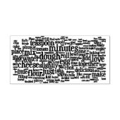 Culinaire woorden Cloud Stamper Rubberstempel (Afrduk)