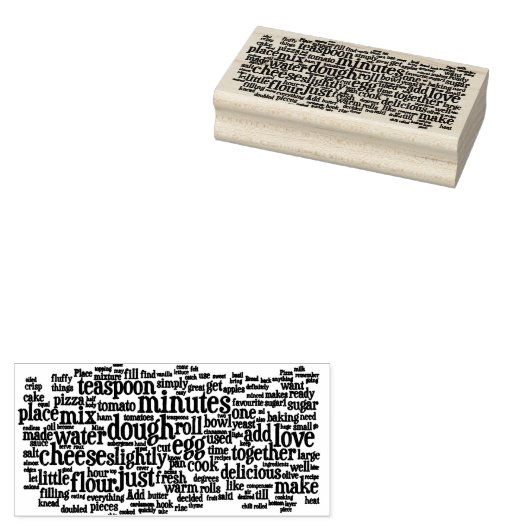 Culinaire woorden Cloud Stamper Rubberstempel (Gestempeld)