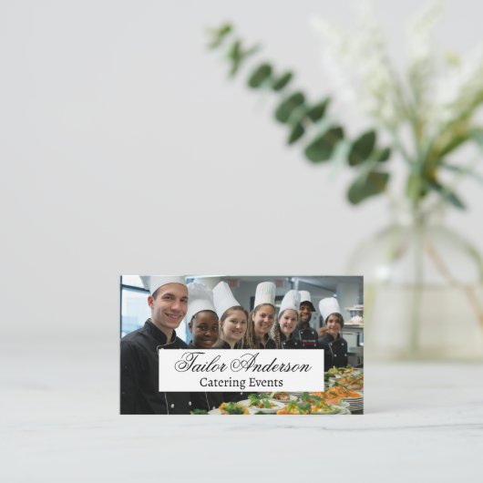 Culinary Chef Catering Staff Visitekaartje (Staand voorkant)