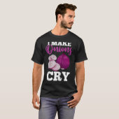 Culinary Chef Cooking   I Make Onions Cry Raglan B T-shirt (Voorkant volledig)