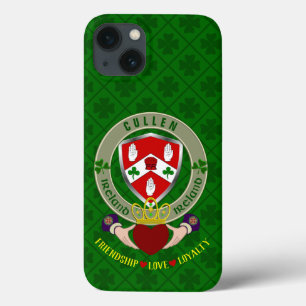 Cullen Irish Shield & Claddagh Personalized Case-Mate iPhone Case