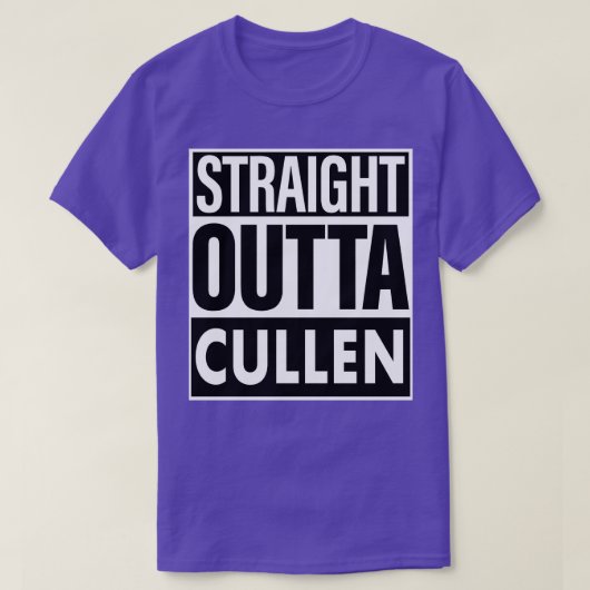 Cullen naam Straight Outta Cullen T-shirt (Design voorkant)