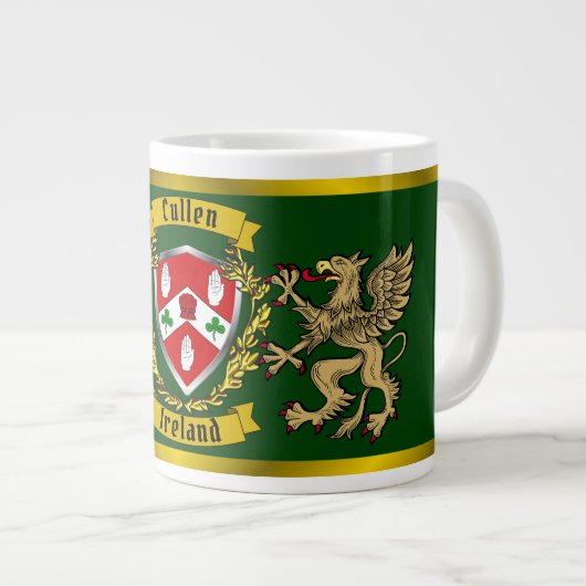 Cullen/O'Cullen Irish Shield & Griffins Grote Koffiekop (Voorkant rechts)