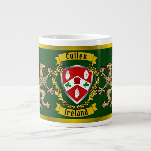 Cullen/O'Cullen Irish Shield & Griffins Grote Koffiekop (Voorkant)