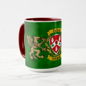 Cullen/O'Cullen Irish Shield & Griffins Mok (Voorkant links)