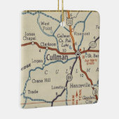 Cullman AL  Map Keramisch Ornament (Rechts)
