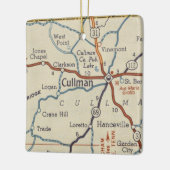 Cullman AL  Map Keramisch Ornament (Links)