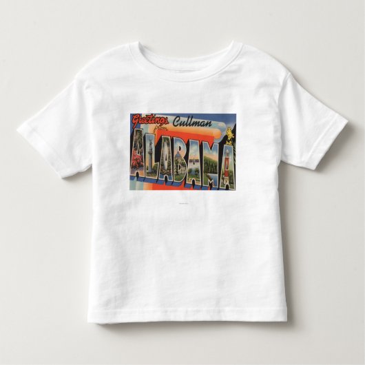 Cullman, Alabama - Grote Letter-scènes Kinder Shirts (Voorkant)