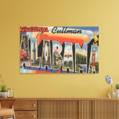 Cullman, Alabama - Grote lettertjes Canvas Afdruk (Insitu (Woonkamer))