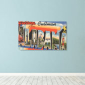 Cullman, Alabama - Grote lettertjes Canvas Afdruk (Insitu (Houten vloer))