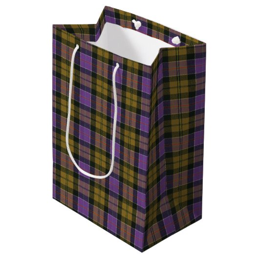 Culloden Ancient Original Scottish Tartan Medium Cadeauzakje (Voorkant Gekanteld)