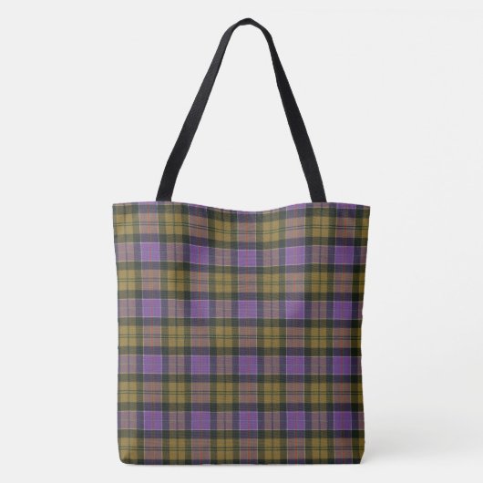 Culloden Ancient Scottish Tartan Canvas tas (Achterkant)