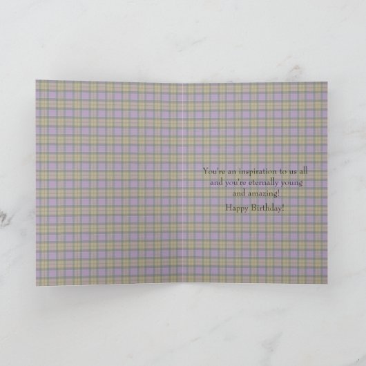 Culloden Ancient Scottish Tartan Humorous Birthday Kaart (Binnen)