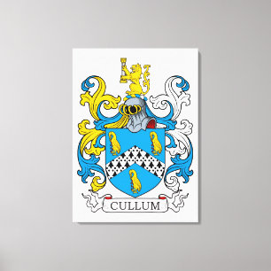 Cullum Family Crest Canvas Afdruk