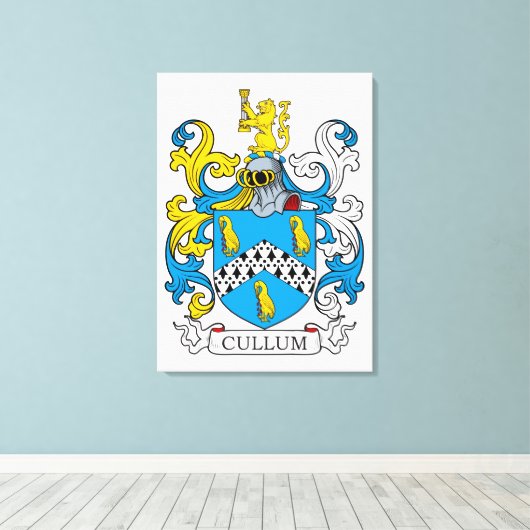 Cullum Family Crest Canvas Afdruk (Insitu (Houten vloer))