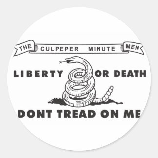 Culpeper Minutemen-Sticker Ronde Sticker
