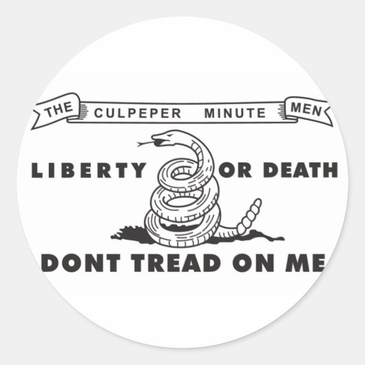 Culpeper Minutemen-Sticker Ronde Sticker (Voorkant)