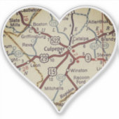 Culpeper Virginia  Map Sticker (Voorkant)