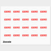 Culprit Stamp Ronde Sticker (Vel)