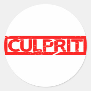 Culprit Stamp Ronde Sticker