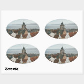 Culross Village, Fife, Schotland Ovale Sticker (Vel)