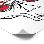 Cult BMX Halloween kostuum cadeau voor vrouwen mei Poster (Hoek)