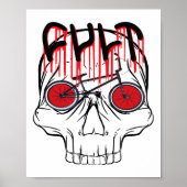 Cult BMX Halloween kostuum cadeau voor vrouwen mei Poster (Voorkant)