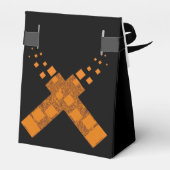 Cult cross gothic ritual Halloween Pagan fire art Bedankdoosjes (Achterkant)