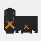 Cult cross gothic ritual Halloween Pagan fire art Bedankdoosjes (Uitgevouwen)