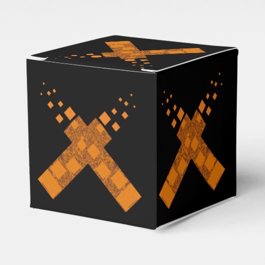 Cult cross gothic ritual Halloween Pagan fire art Bedankdoosjes (Voorkant Zijde)