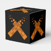 Cult cross gothic ritual Halloween Pagan fire art Bedankdoosjes (Achterkant)