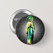 Cult of Santa Muerte Ronde Button 5,7 Cm (Voorkant /achterkant)