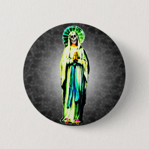Cult of Santa Muerte Ronde Button 5,7 Cm