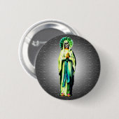 Cult of Santa Muerte Ronde Button 5,7 Cm (Voorkant /achterkant)