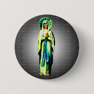 Cult of Santa Muerte Ronde Button 5,7 Cm